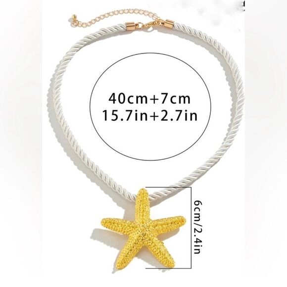 ZARA STARFISH GOLD NECKLACE - Picture 8 of 11